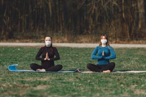 Yoga Outdoor With Masks