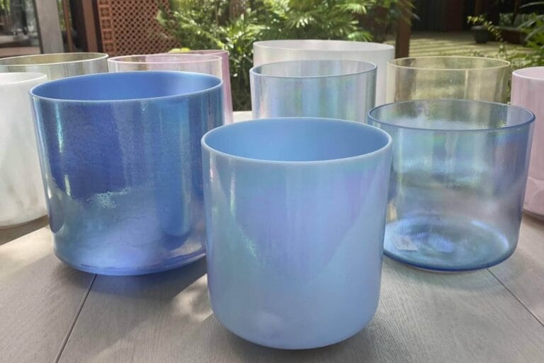 Blue Alchemy Crystal Bowls from Amazing Grace Sound Temple