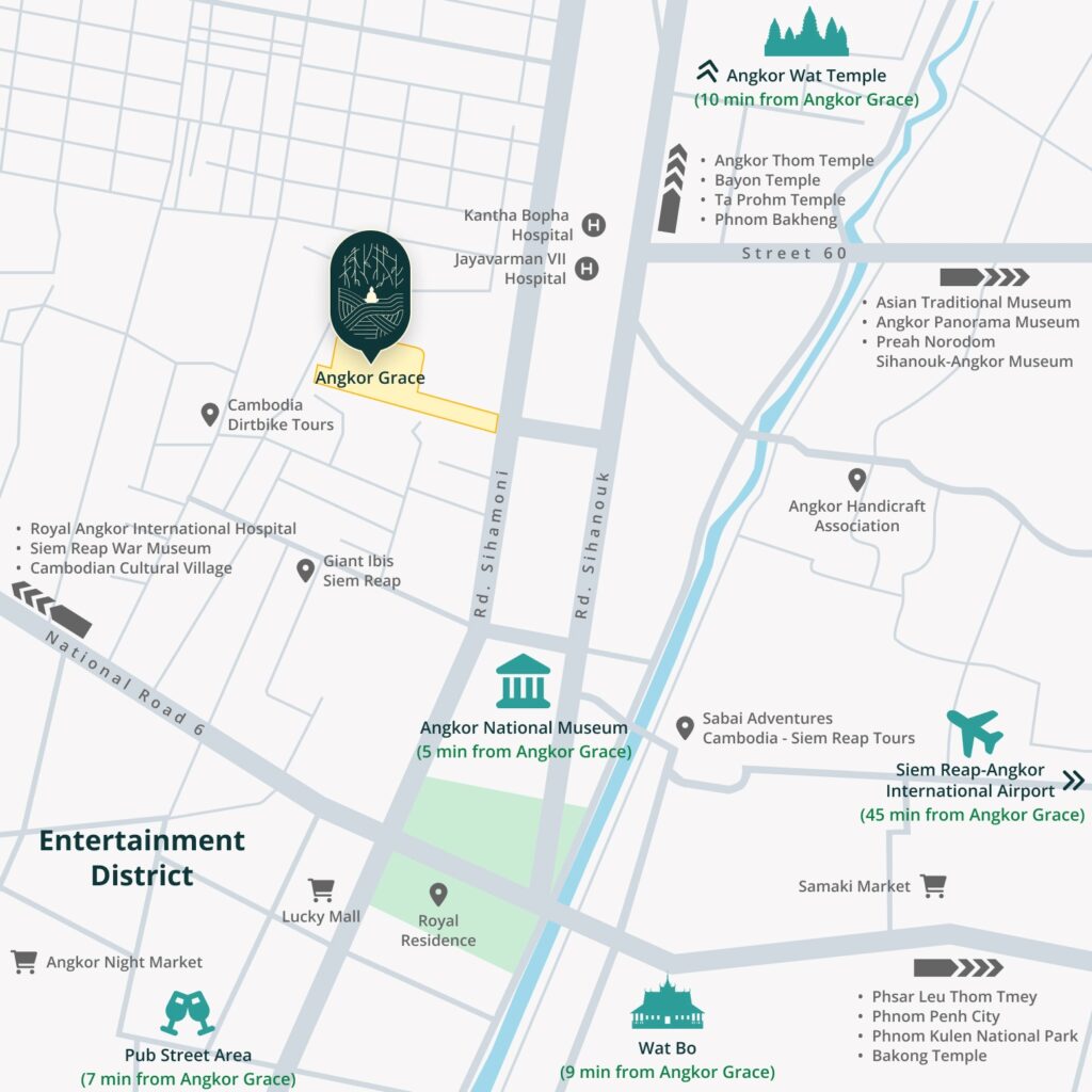 Angkor Grace location map